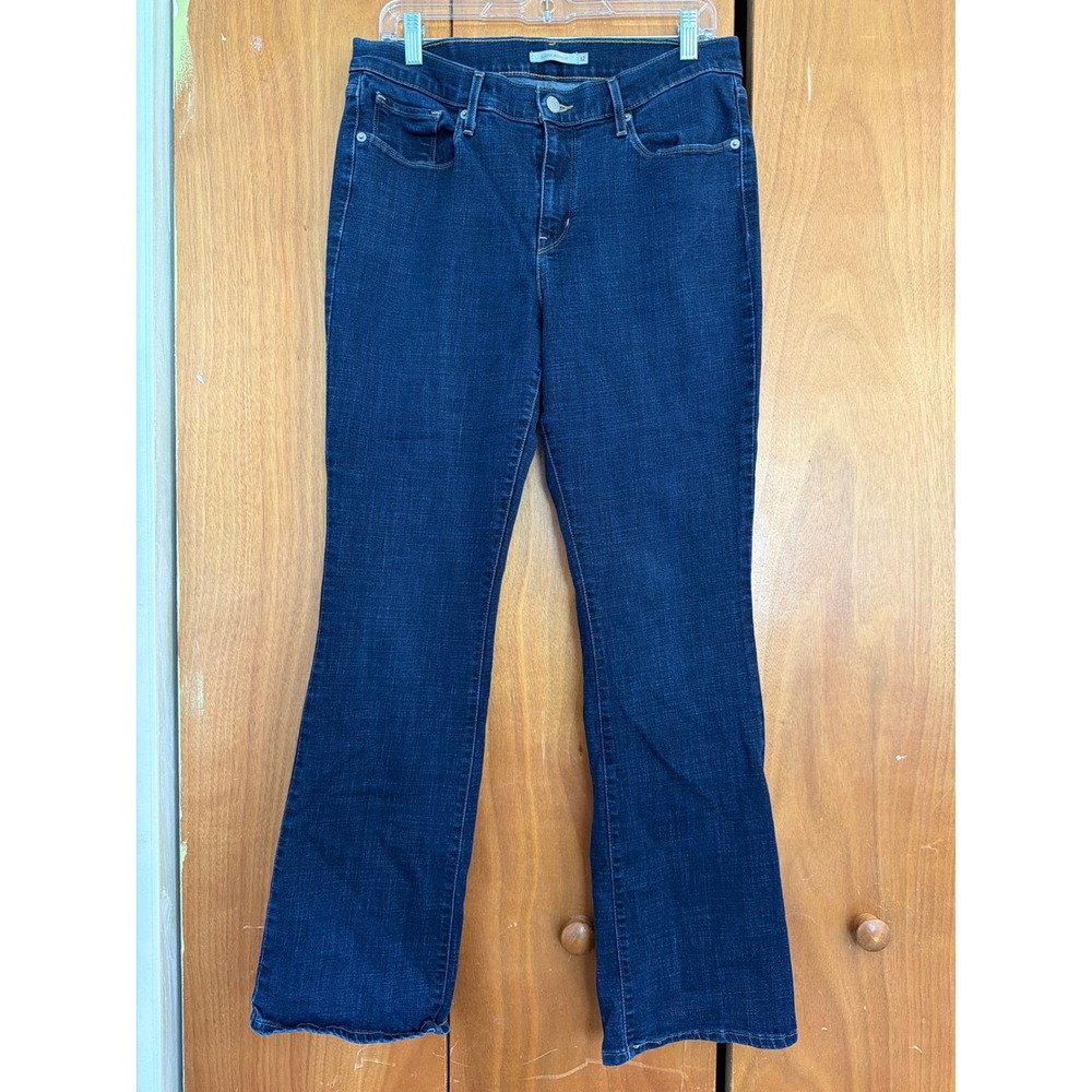 Levis Womens Classic Bootcut Jeans Size 12M Indigo Blue Stretch Denim 39252-0004